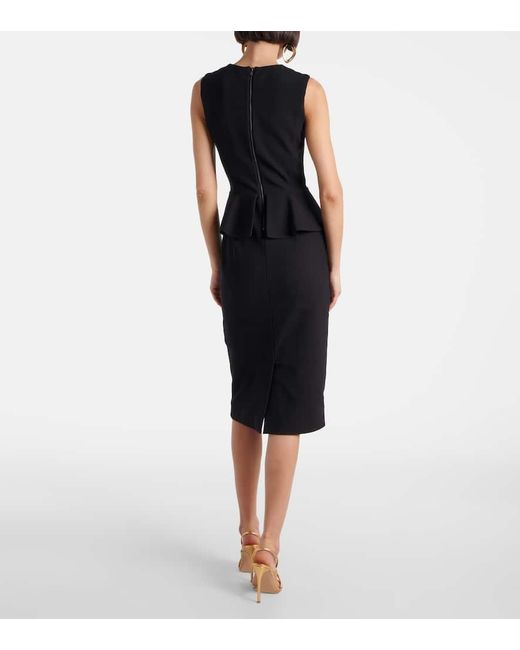 Abito Midi Cosmos di Max Mara in Black