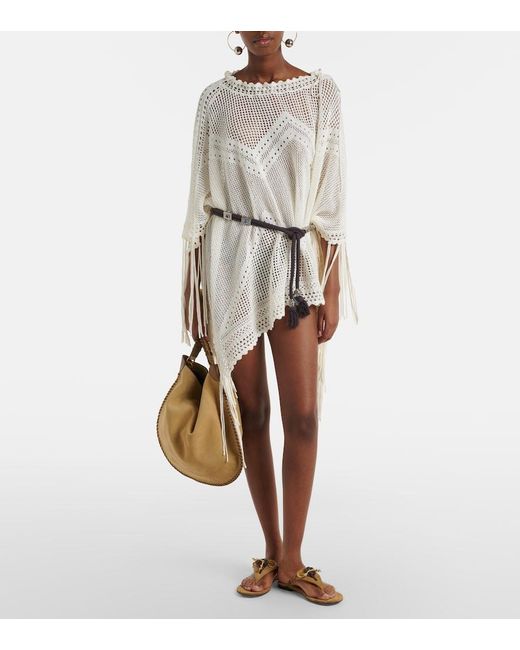 Isabel Marant White Metilia Crochet Minidress