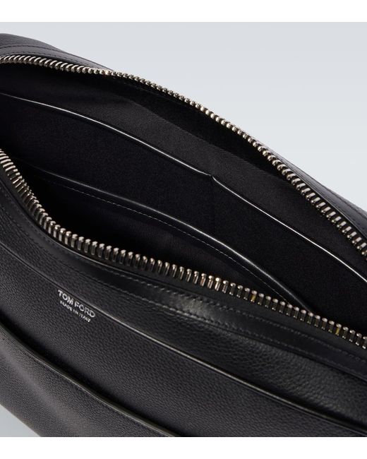 Bolso Cruzado Buckley De Piel Tom Ford de hombre de color Black