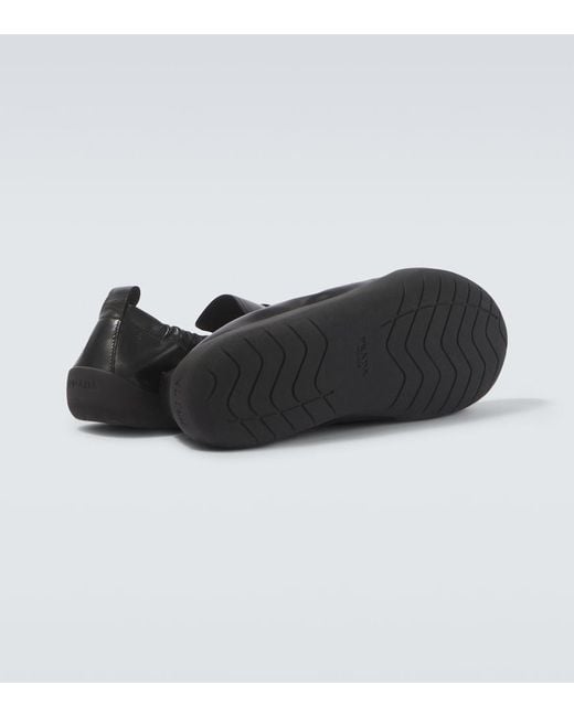 Prada Black Leather Loafers for men