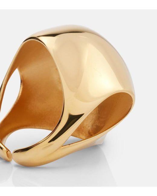 Khaite White Lotus 18Kt-Plated Ring