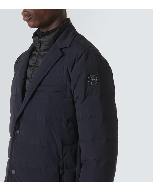 Fusalp Blue Alban Down-Paneled Blazer for men