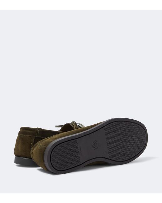 Saman Amel Green City Moc Suede Moccasins for men