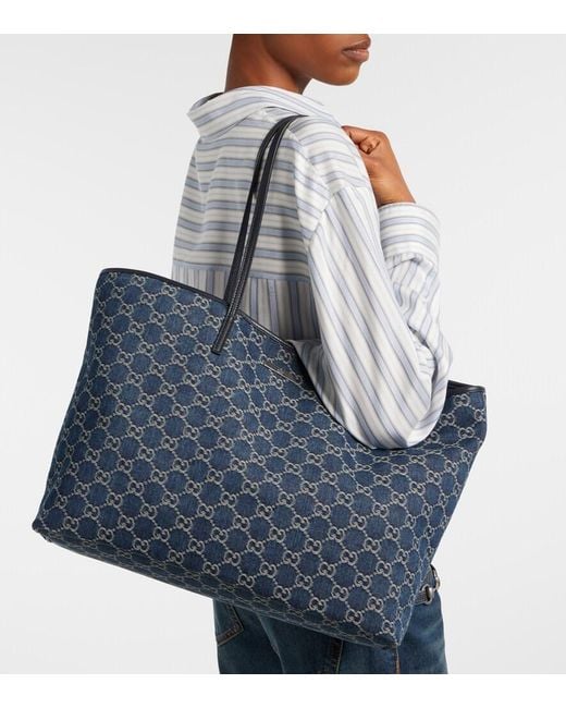 Shopper Essence Large di Gucci in Blue