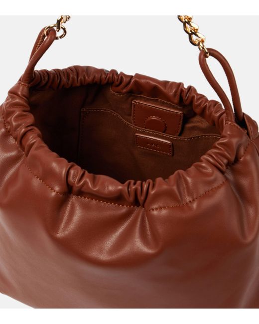 A.P.C. Brown Sac Ninon Mini Faux Leather Shoulder Bag