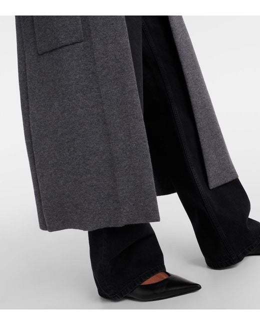 Lisa Yang Gray Mantel Amie Aus Cashmere