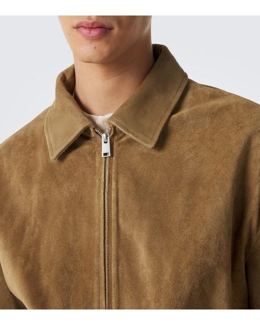 Arma Brown Maddox Suede Blouson Jacket for men