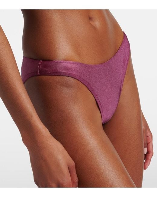 Adriana Degreas Purple Floral-Applique Bikini