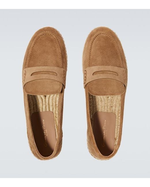 Alpargatas Lido De Ante Gianvito Rossi de hombre de color Brown