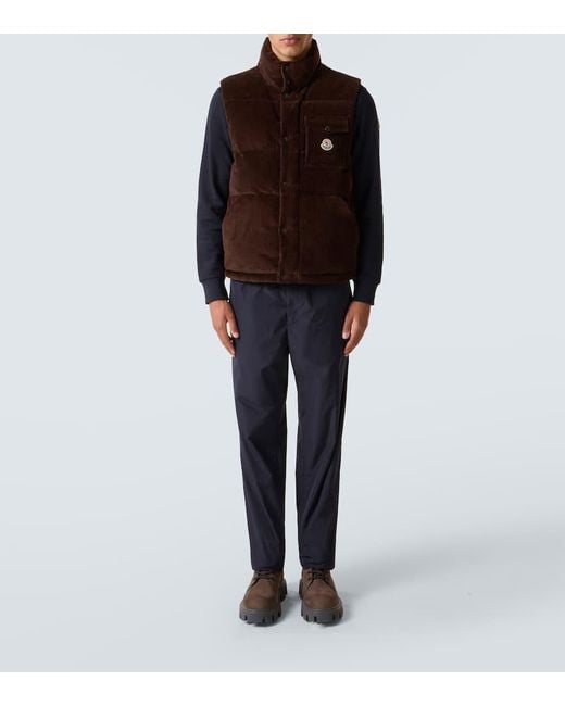 Chaleco De Plumas Agen De Pana De Algodon Moncler de hombre de color Brown