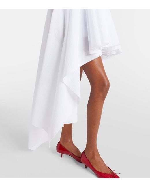 Jacquemus White Triangle Mini Dress