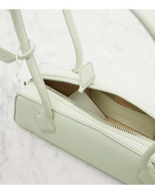 Alaïa White Le Teckel Small Leather Shoulder Bag