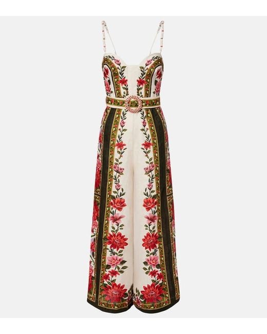 Farm Rio Multicolor Jumpsuit Wonder Rio Aus Leinen