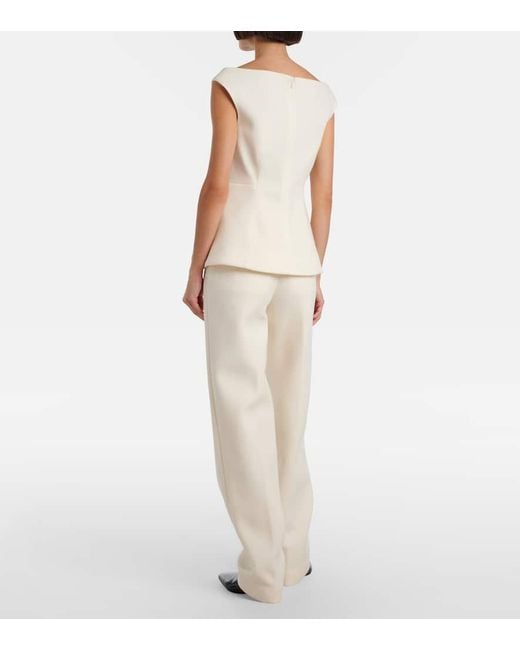 Proenza Schouler White Zee High-Rise Scuba Straight Pants