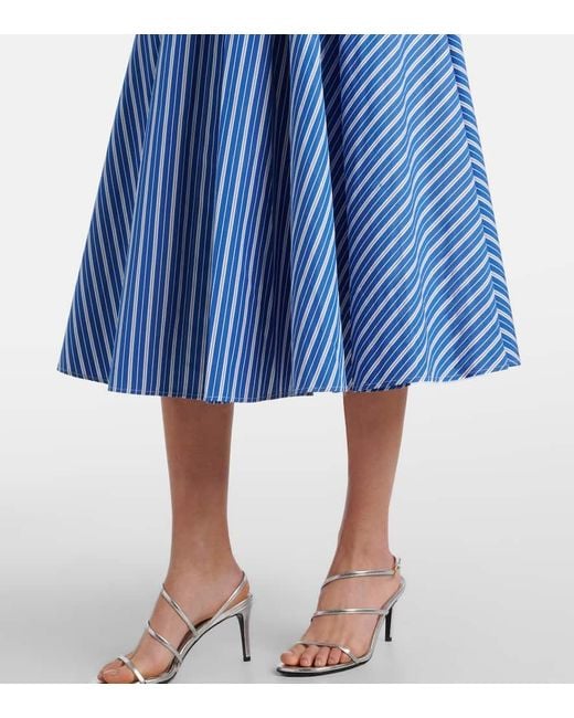 Patou Blue Hemdblusenkleid Aus Baumwolle