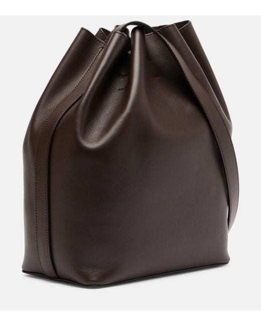 Aesther Ekme Black Marin Medium Leather Shoulder Bag