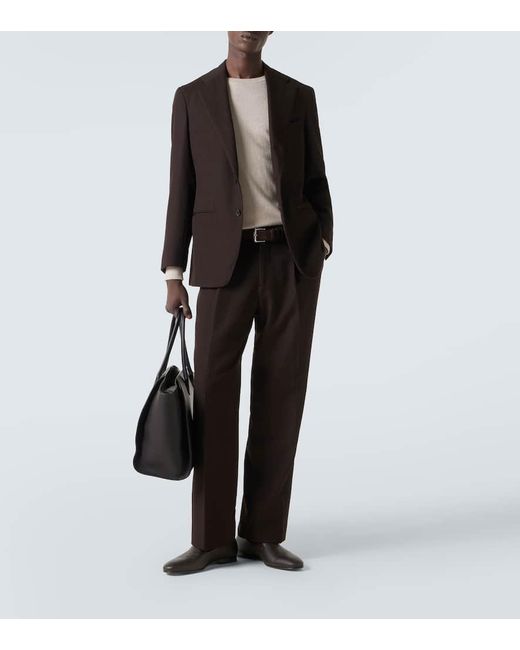 Manolo Blahnik Slip-Ons Kate Aus Leder in Brown für Herren