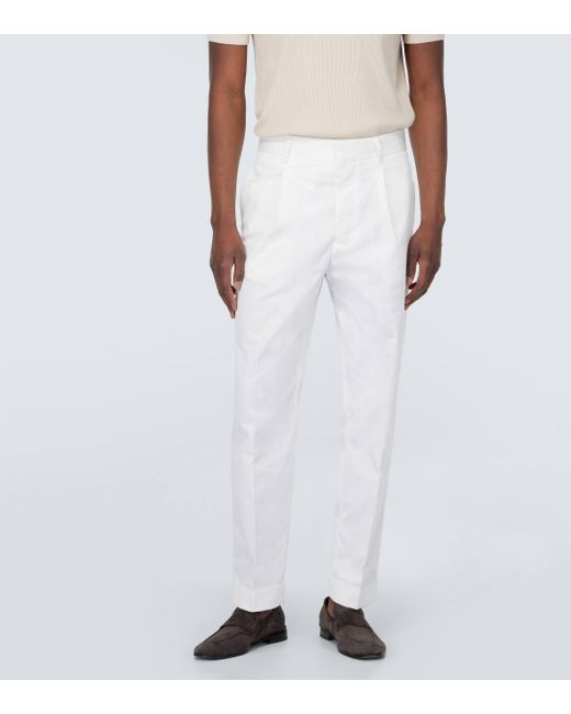 Pantalon droit Tod's pour homme en coloris White