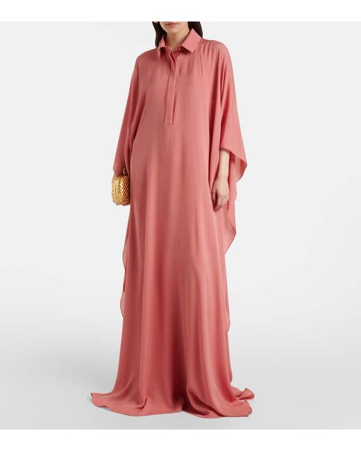 Elie Saab Pink Kaftan Aus Seide