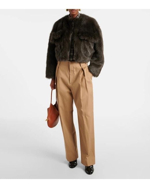 Borsa A Spalla Solstice Small di Bottega Veneta in Brown