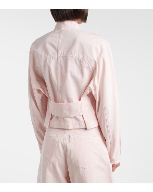 Alaïa Pink Denim Jacket