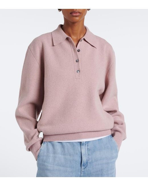 Pullover Polo di Rohe in Pink