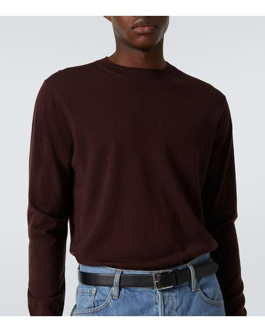Dries Van Noten Pullover Aus Wolle in Brown für Herren