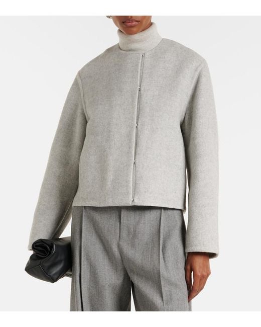 Vince Gray Wool-Blend Jacket