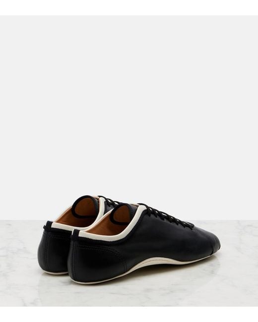 Dries Van Noten Black Leather Sneakers