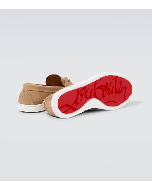 Nauticos Chambeliboat De Piel Christian Louboutin de hombre de color White