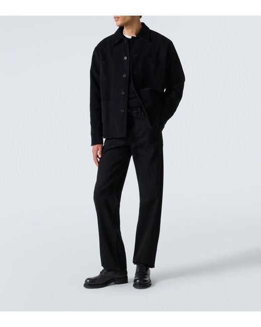 The Row Black Kian Cotton Jacket for men