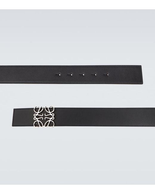 Loewe Wendbarer Guertel Anagram Aus Leder in Metallic für Herren
