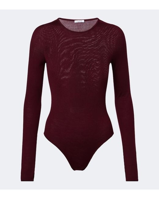 Alaïa Purple Wool Bodysuit