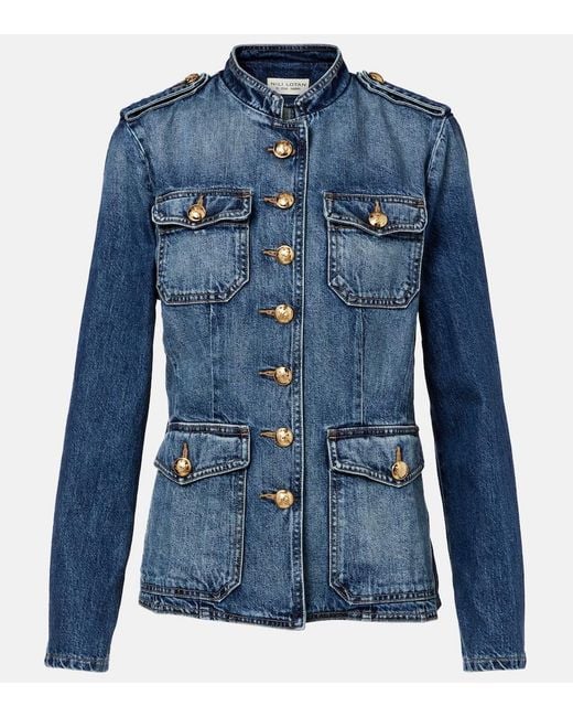 Nili Lotan Blue Geraldine Denim Jacket