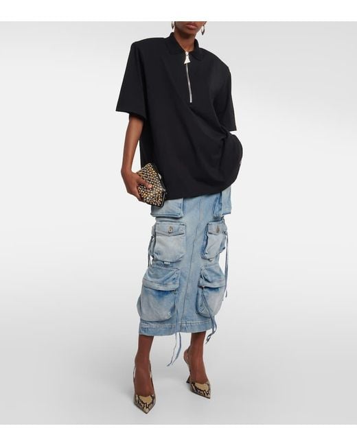 Salones Destalonados Cheope De Piel Grabada The Attico de color Metallic