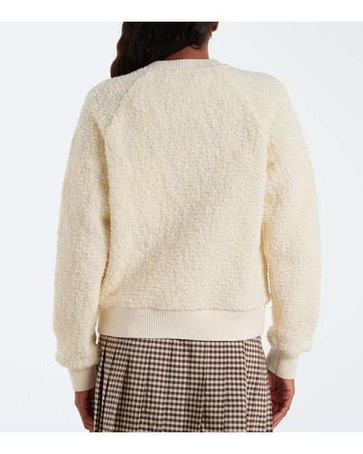 Moncler Natural Boucle Cardigan