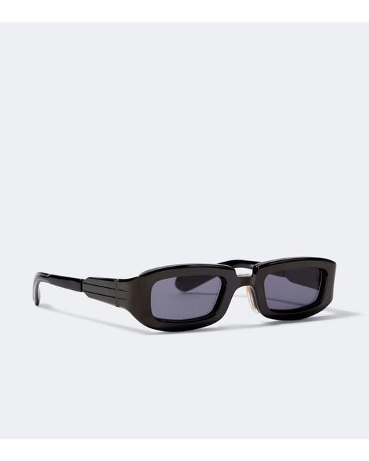 Jacques Marie Mage Black Ryder Rectangular Sunglasses for men