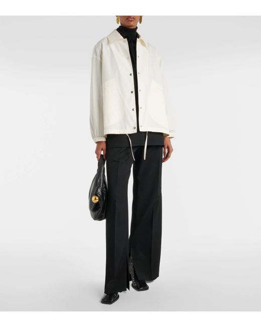 Veste en coton a logo Jil Sander en coloris White