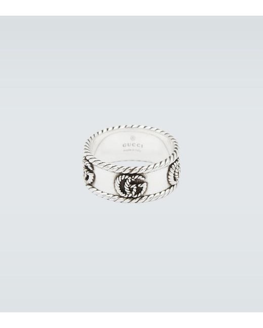 Gucci Metallic Double G Ring for men
