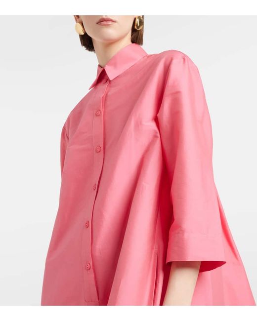 Vestido Quincy de popelin de mezcla de algodon Max Mara de color Pink