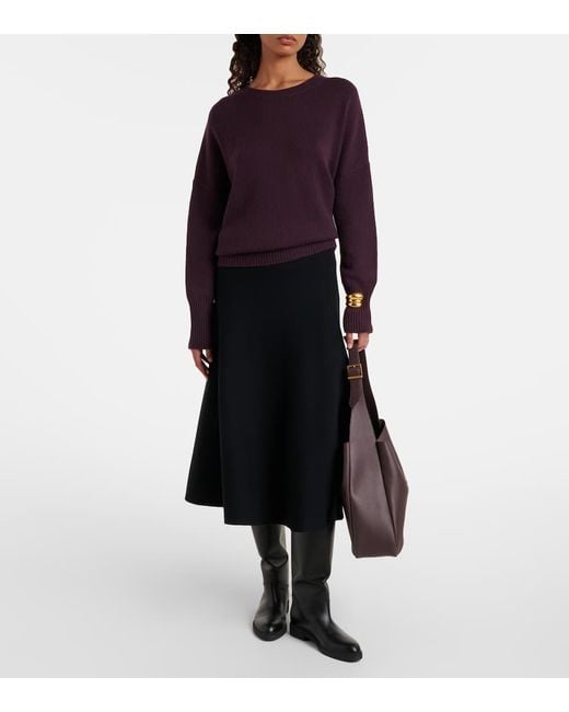 Lisa Yang Purple Pullover Mila Aus Kaschmir