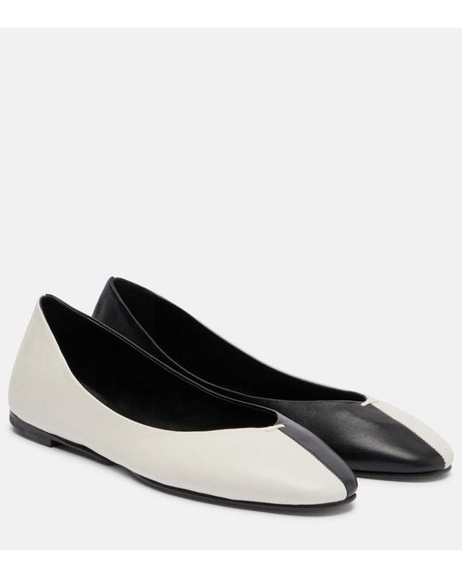 Jacquemus Black Ballerines Leather Ballet Flats