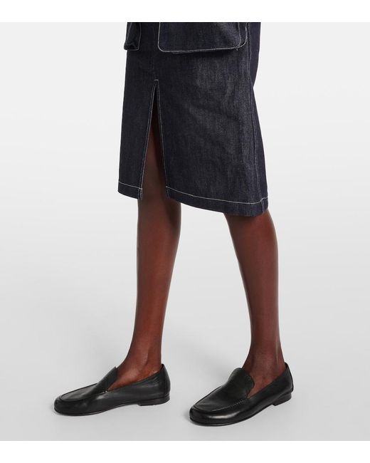 Co. Black Denim Pencil Skirt