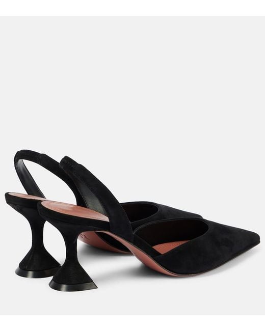 Salones Destalonados Holli 70 De Ante AMINA MUADDI de color Black