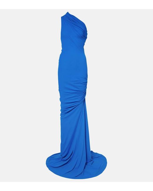 Entire studios Blue One-Shoulder-Robe Pillar