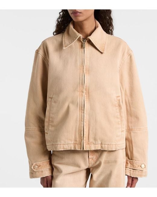 7 For All Mankind Natural Denim Jacket
