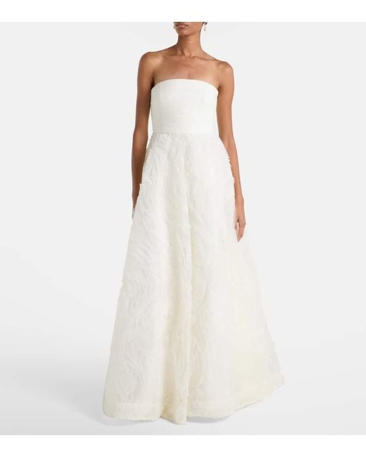 Rebecca Vallance White Bridal Bustier-Robe Willow