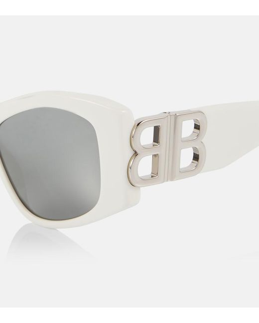 Balenciaga Gray Dynasty Rectangular Sunglasses