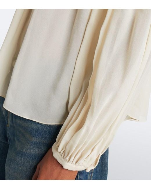 Isabel Marant Natural Nuna Silk Blouse