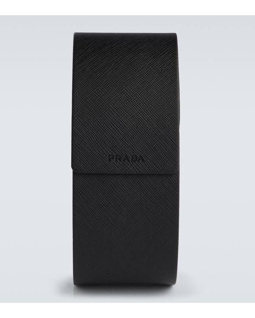 Prada Gray Rectangular Sunglasses for men